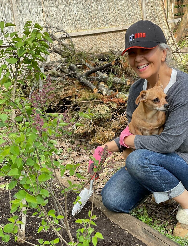 みずから花や野菜を育てるのも楽しみのひとつ