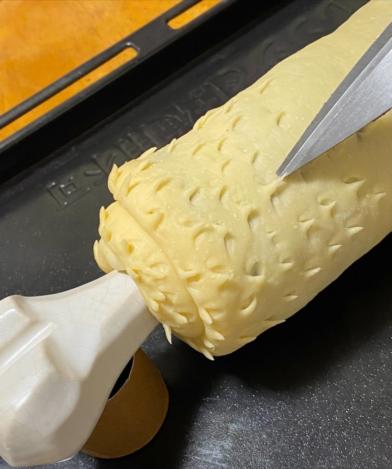 模様を入れて…