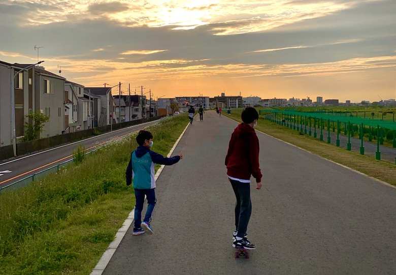 かんさんと弟。兄の成長に弟も影響を受けている