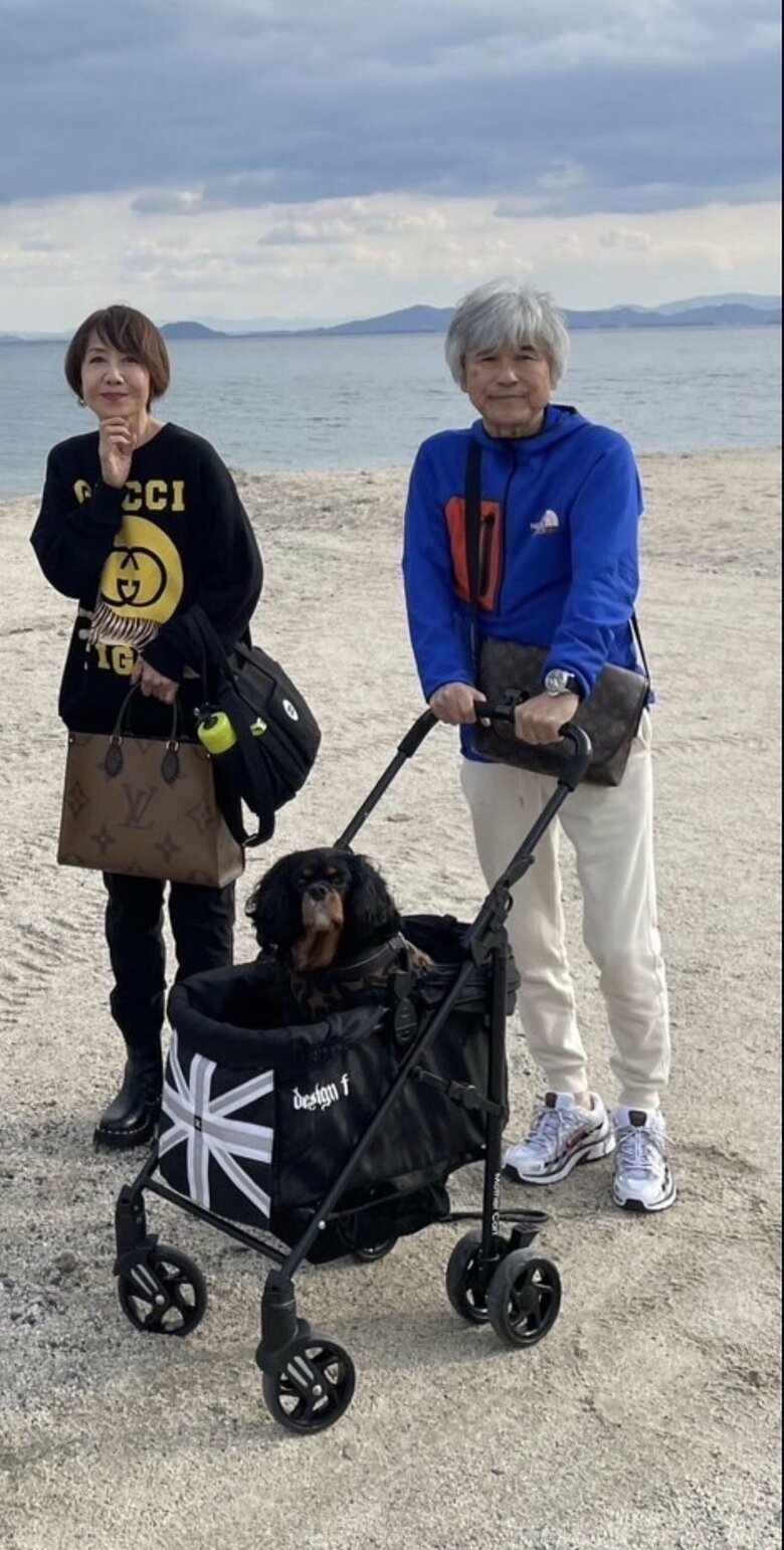 旦那さまと愛犬のクッキーちゃんと、恒例の旅へ