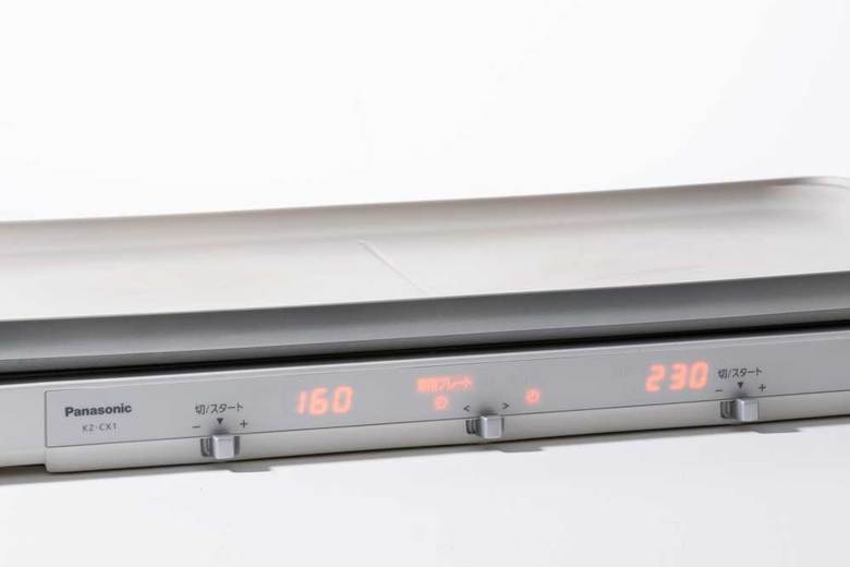 パナソニック「IHデイリーホットプレート KZ-CX1」の操作パネル