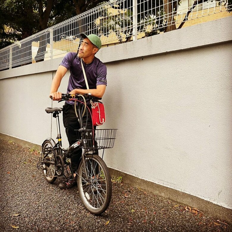 都内近郊での移動は自転車を使うなすびさん