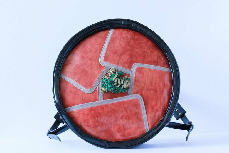 お客さんからのリクエストで作った肉まぶしリュック