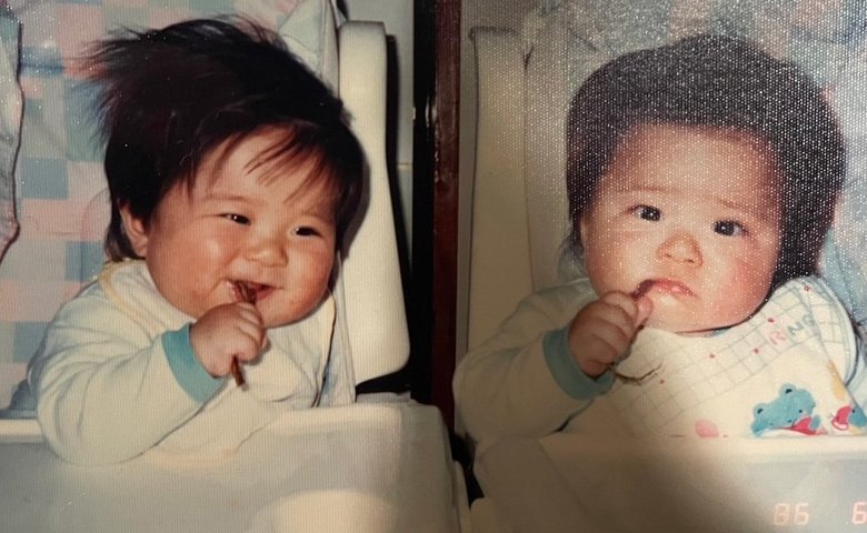 幼少期の斉藤祥太さんと斉藤慶太さん