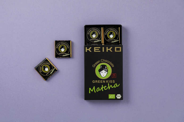 緑茶チョコレート GREEN KISS（12個入り箱）／下堂園