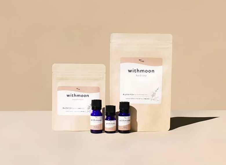 「ｗithmoon」のハーブやアロマオイルを使用した商品