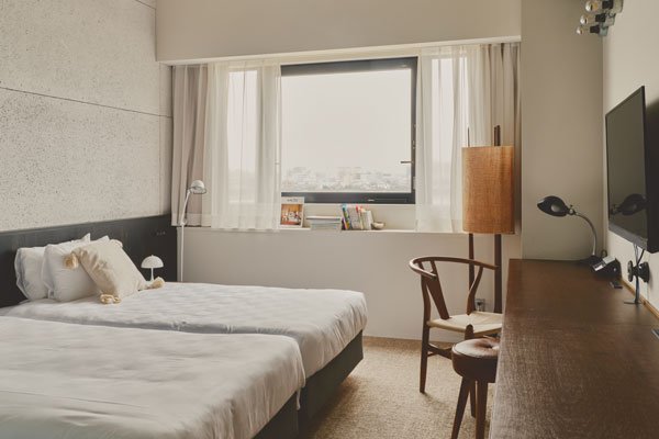 客室から多摩川が眺められ、滞在中に散歩に出向く利用者も多いそう