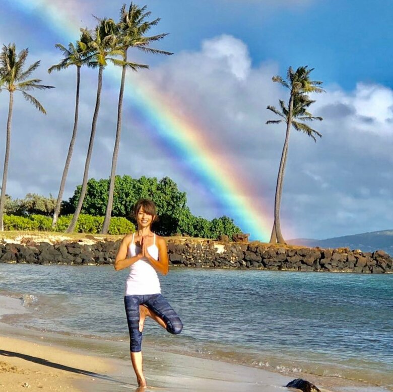 ハワイにて虹