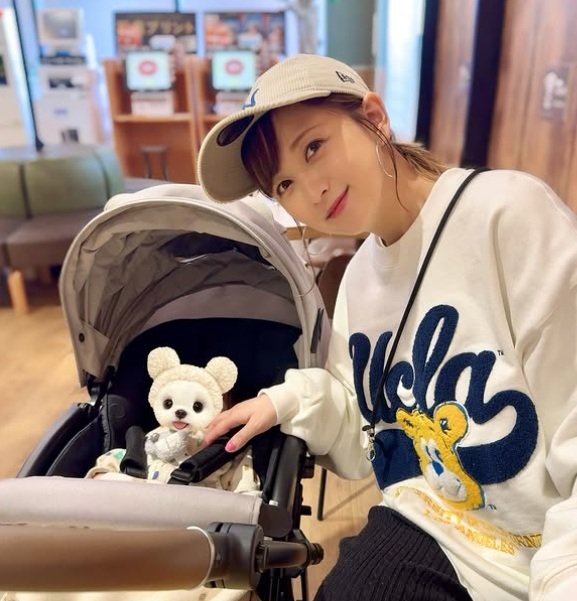 生後1か月のお子さんとお出かけしたときの1枚