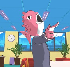 スタンプ発キャラクターがキレキレのダンスも披露！ニュースタイルアニメ『ビジネスフィッシュ』