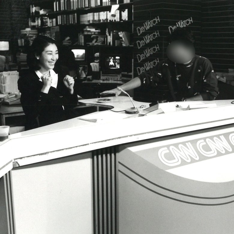 CNNにてキャスター時代の和津さん