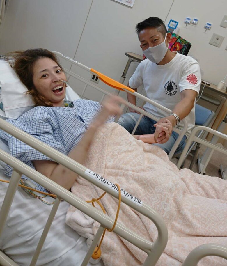 意識不明から目覚めて夫との時間を過ごす