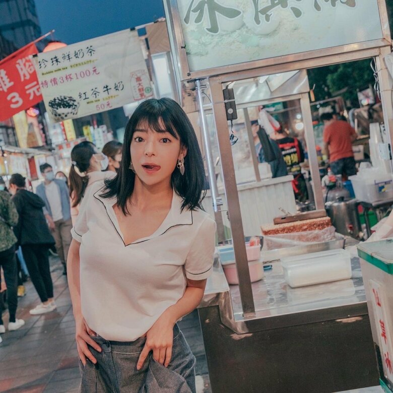 台湾の観光名所、夜市で撮影した際の1枚