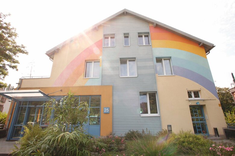 石田さんが夕青くんと過ごしたドイツのデュッセルドルフにあるこどもホスピス「キンダーホスピスレーゲンボーゲンラント」