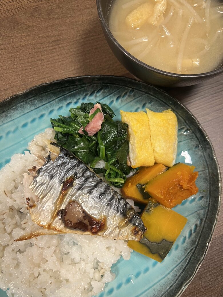 たんぱく質をとるためによく食べていたサバの塩焼き