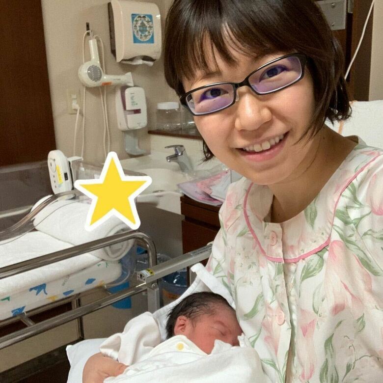 2020年に長男を出産した稲垣さん