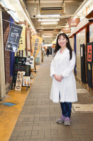 クリニックがある町田の仲見世商店街で