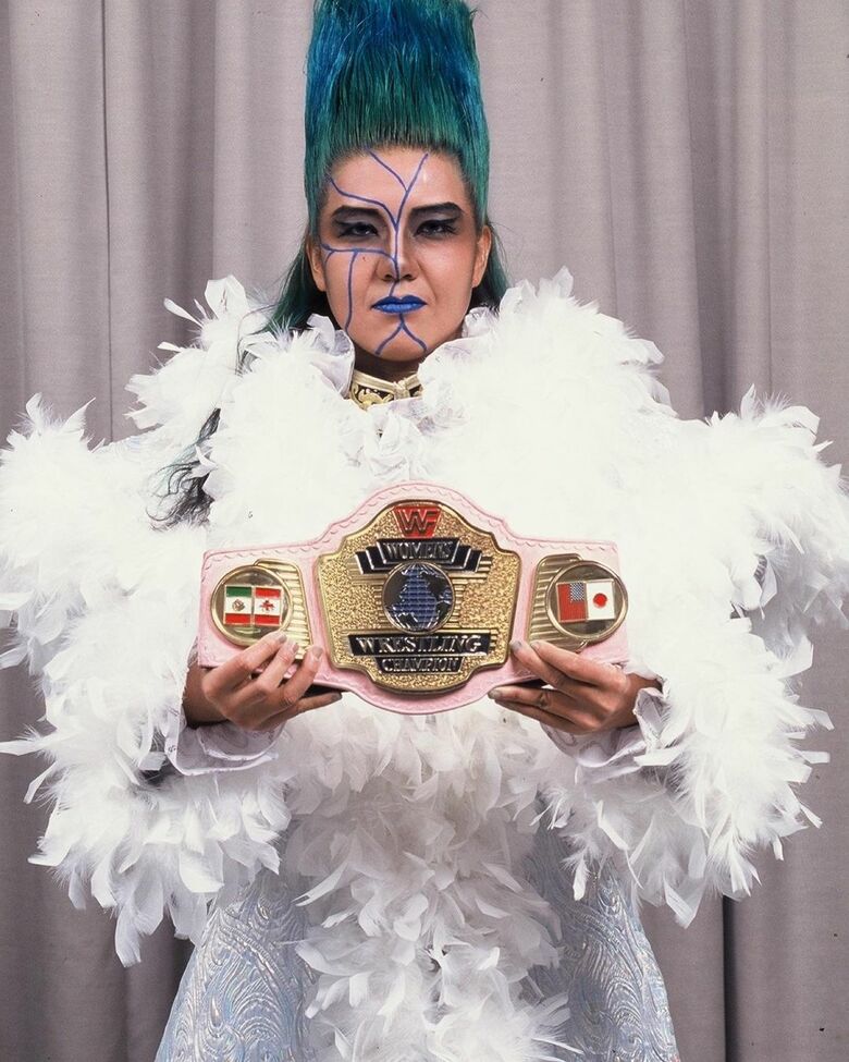 1994年にWWFのベルトを獲得したときの様子