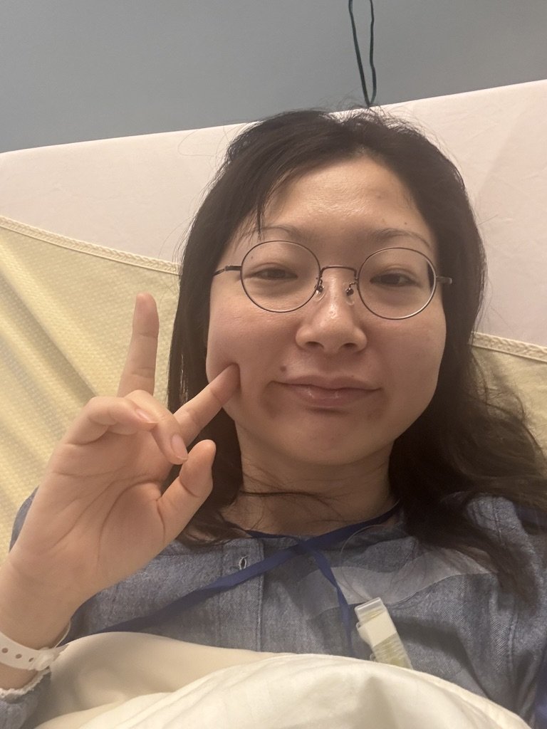 妊娠12週目で子宮頸がんと診断された当時のつらい状況を語ってくれた