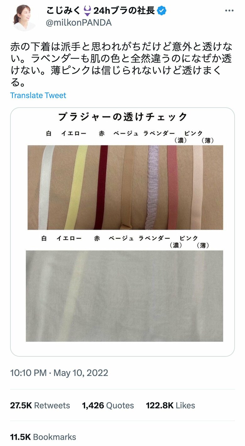 12万いいねがついたこじみくさんのツイート