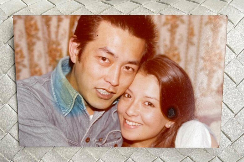 若かりしころの結城さんと夫の岩城滉一さん