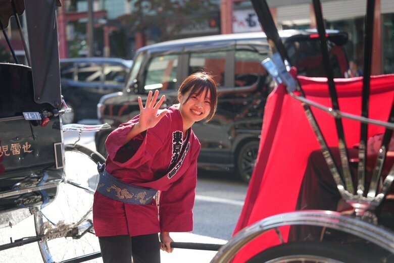 女性の俥夫も増えてきているという