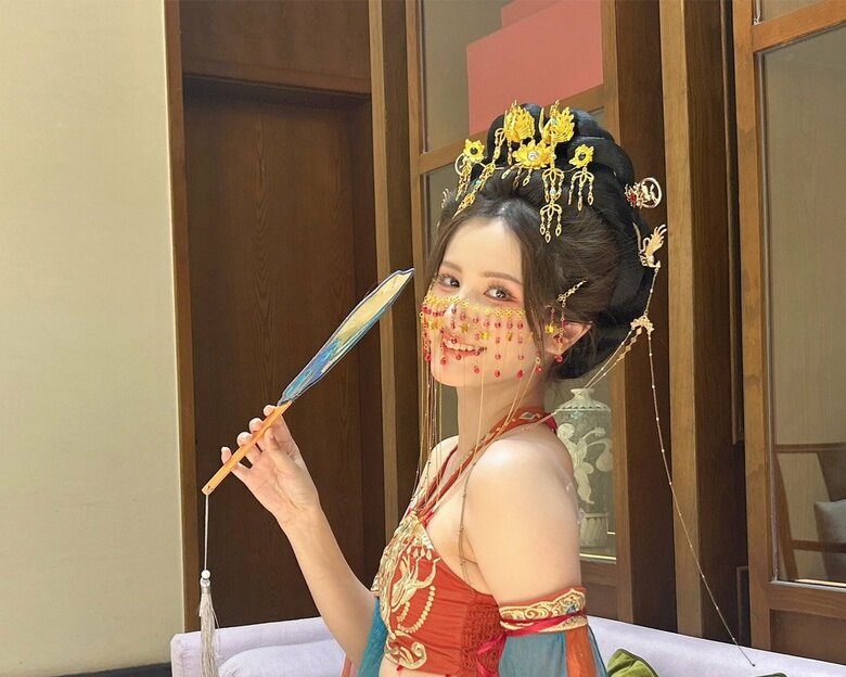 中国人の親友と行った開封で漢服コスプレを楽しんだ池谷さん