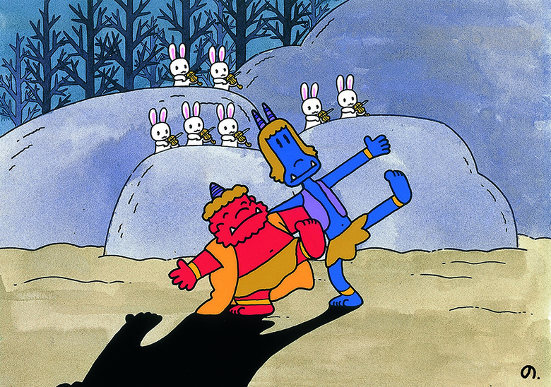 NHKみんなのうたの「赤鬼と青鬼のタンゴ」