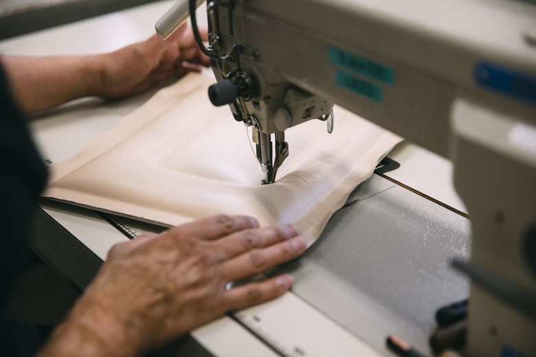 ▲クッション材には弾力性の違う二種類のウレタンを使用