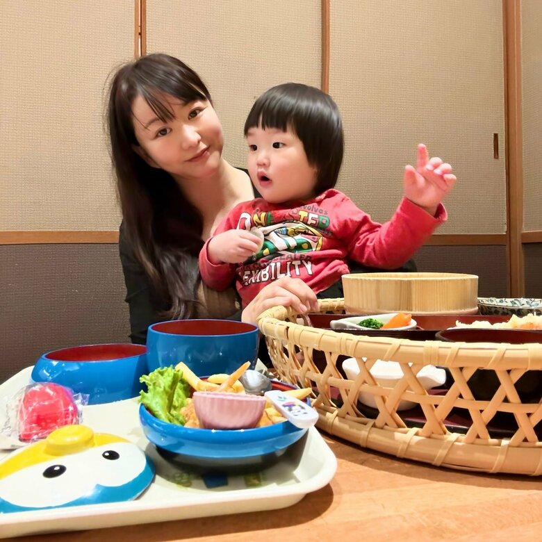 1歳次男を連れて外食に