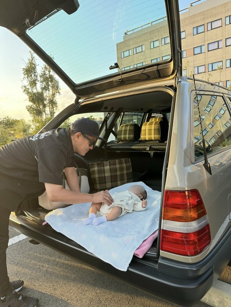 おむつ替えも楽々！