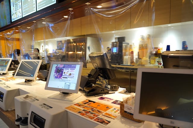 飛沫対策のビニールシート