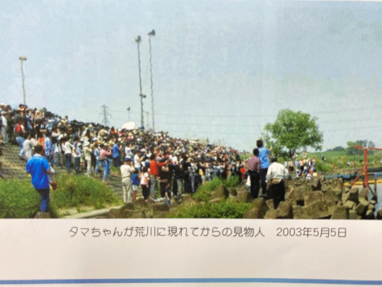 当時の熱狂ぶりを物語る一枚