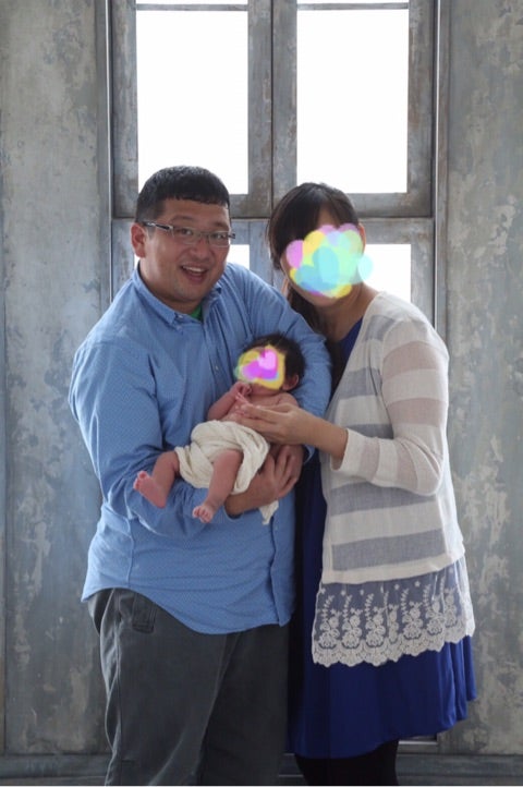 長女5か月のときの記念撮影