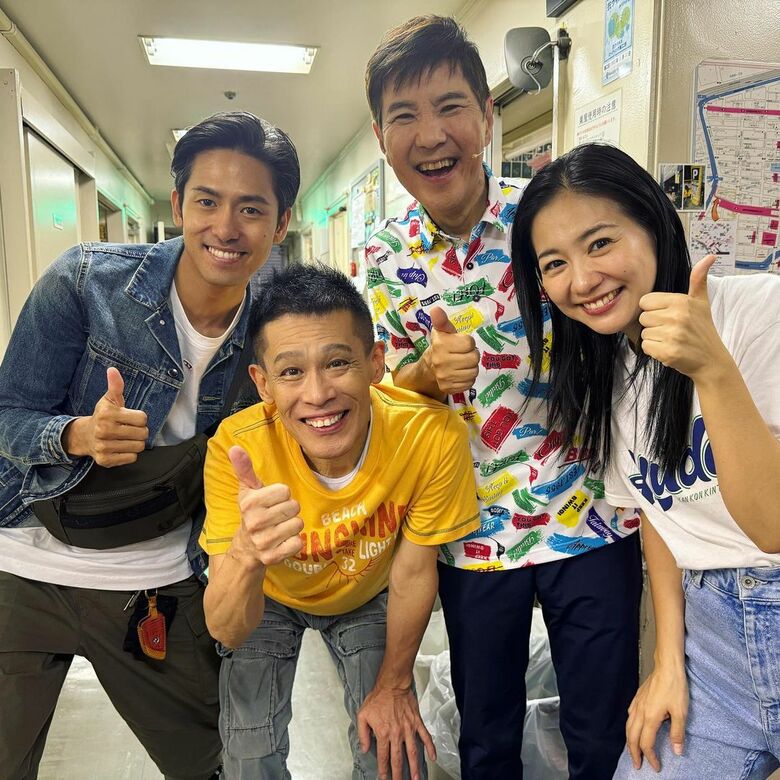 「みんないい笑顔！」プライベートでも関根家と親交の深い柳沢慎吾さんと