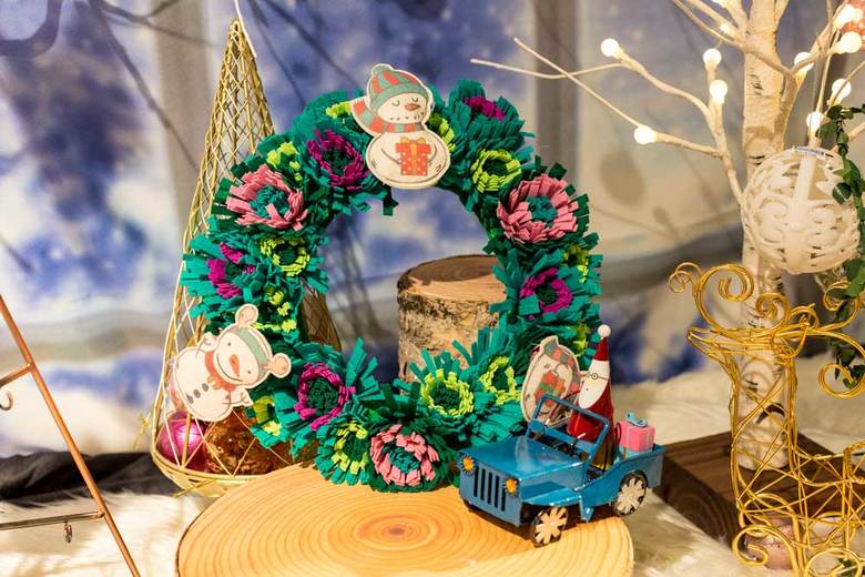 ▲フェルトリースグリーン 555円（税抜）