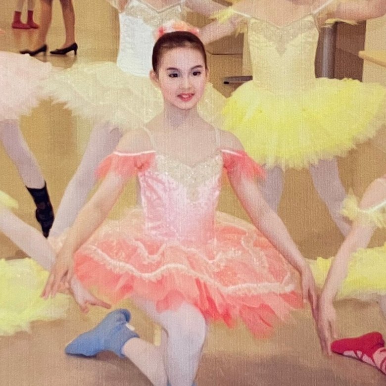 バレエの発表会、6歳の頃