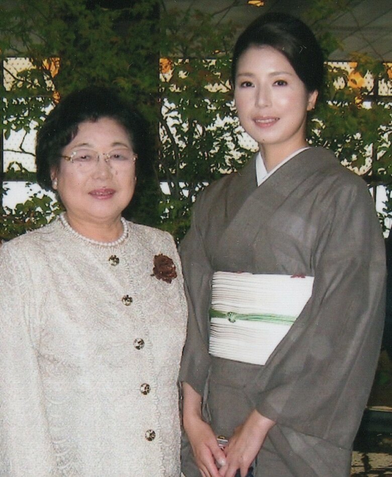 お母様とのツーショット