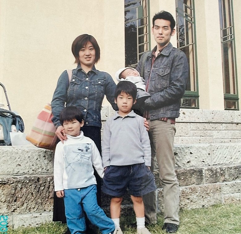 三男が生まれたころの木山さん家族