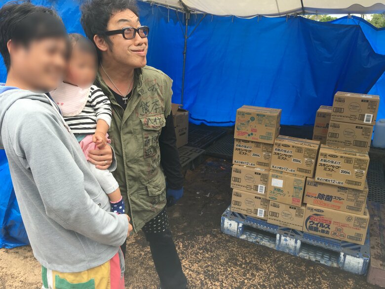 熊本の震災にて