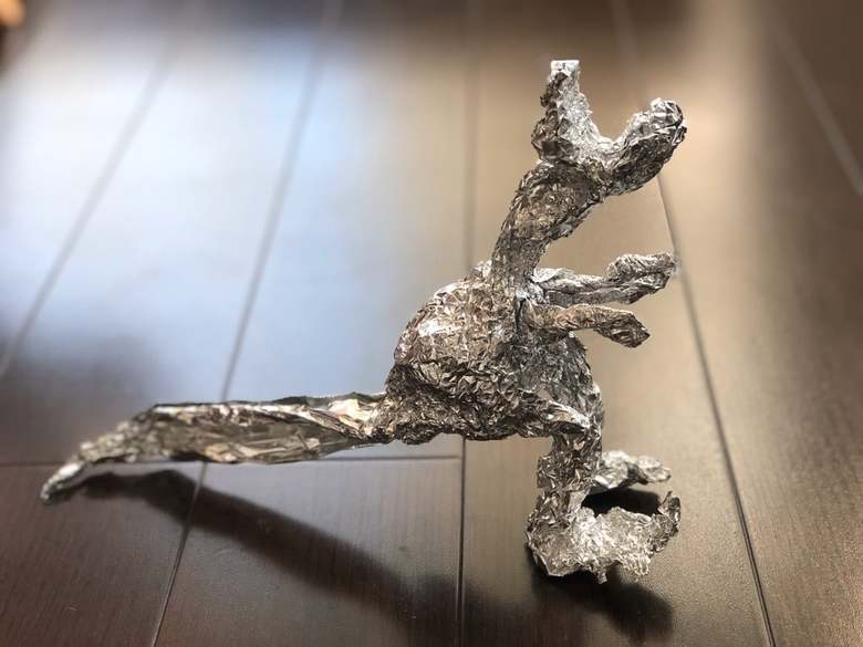 三山さんの長男が製作した恐竜