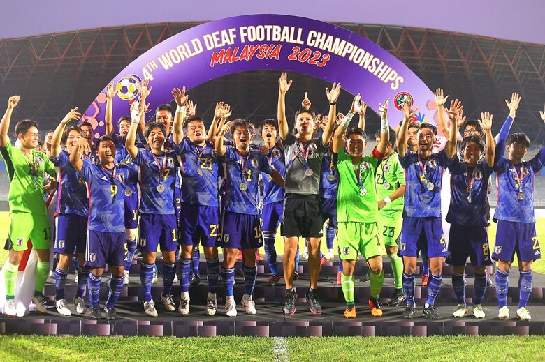 デフサッカーも大会で優勝！（C）JDFA