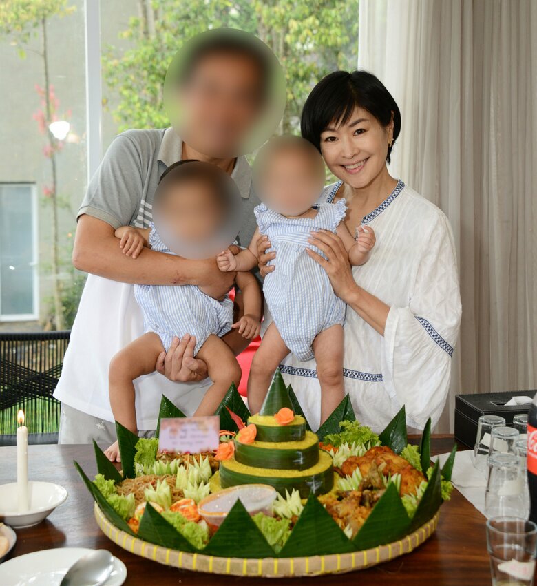 子どもたちの1歳のお誕生日にお祝い