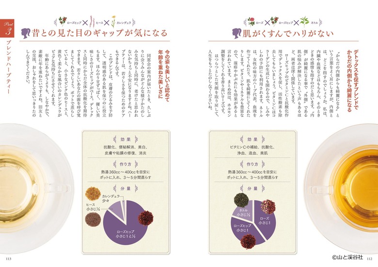 ハーブティーはさまざまな悩みを解消してくれる！