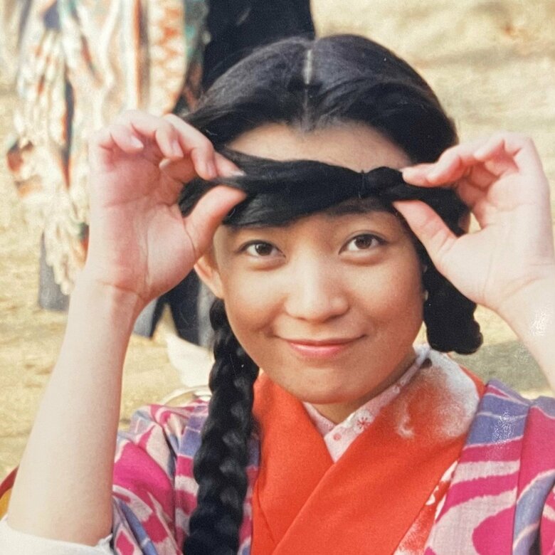 『あぐり』撮影時。19歳で主演デビュー