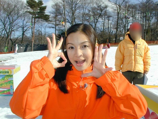 『おはスタ』でおはガールとして活躍していた頃、ロケ中の谷口さん