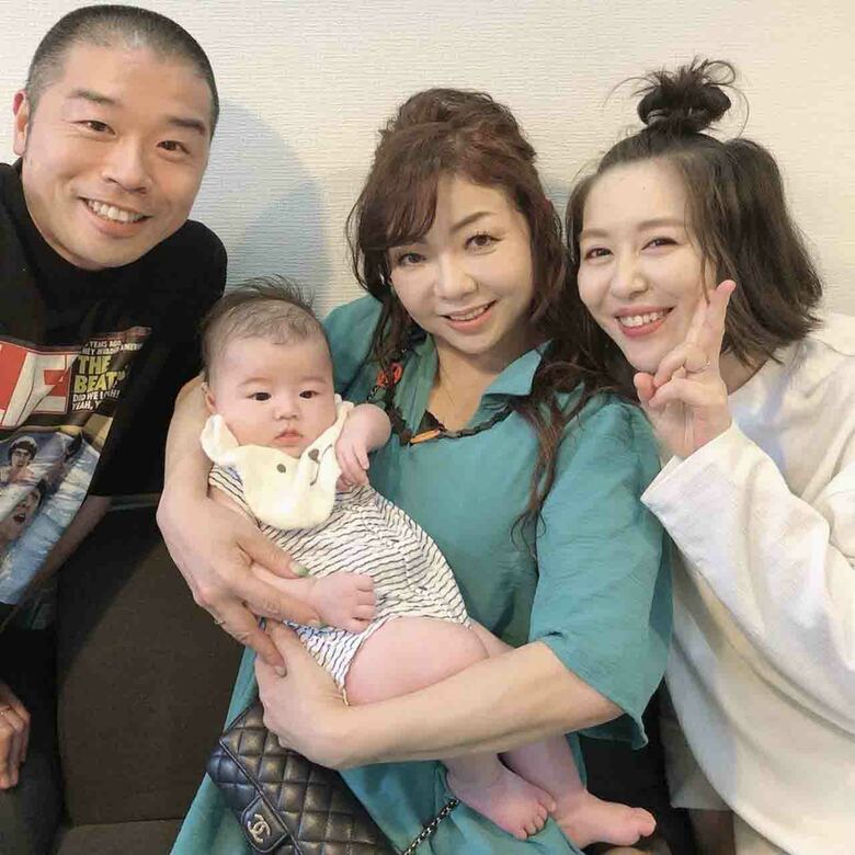 長男誕生に駆けつけたハイヒールモモコさん