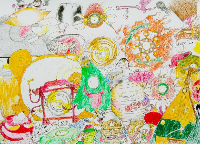 稲川賞Award2021「ゆかいな百鬼夜行」（作者：岐阜県・堀和暉さん）／画像提供：一般社団法人あゆみ文化芸術振興会