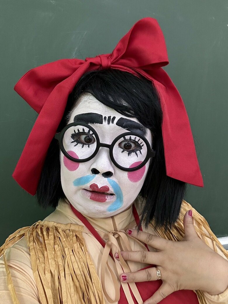 講演会での蓬郷さん