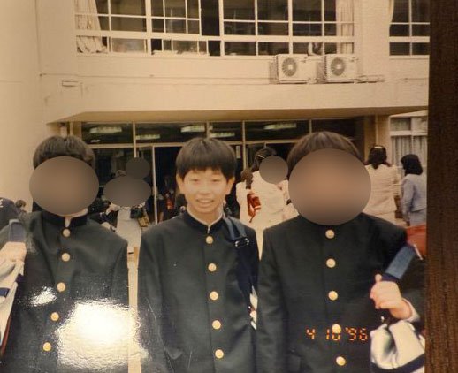 中学の入学式にて